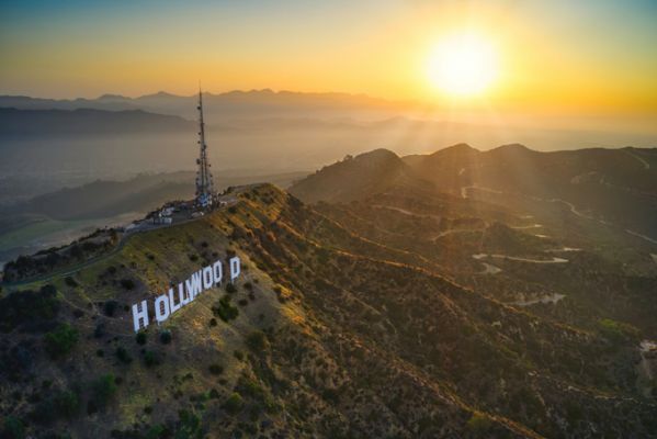 CaliforniaHollywood Hills Sunset